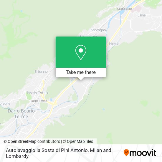 Autolavaggio la Sosta di Pini Antonio map