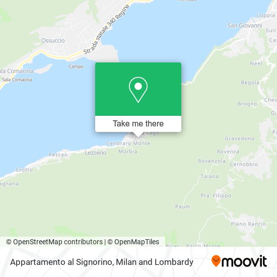 Appartamento al Signorino map