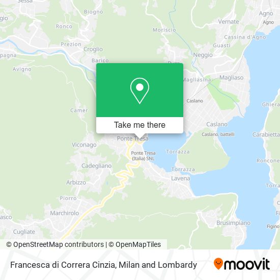 Francesca di Correra Cinzia map