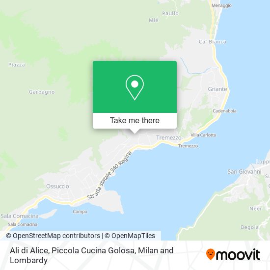 Ali di Alice, Piccola Cucina Golosa map