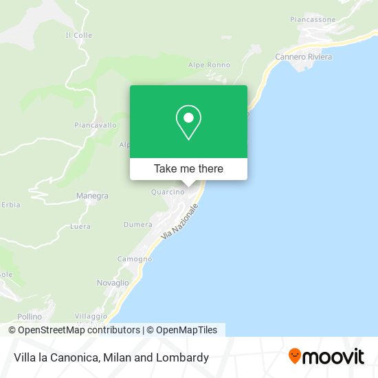 Villa la Canonica map