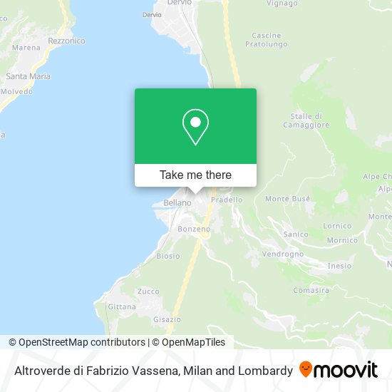 Altroverde di Fabrizio Vassena map