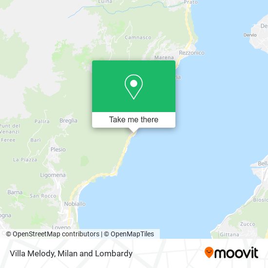 Villa Melody map