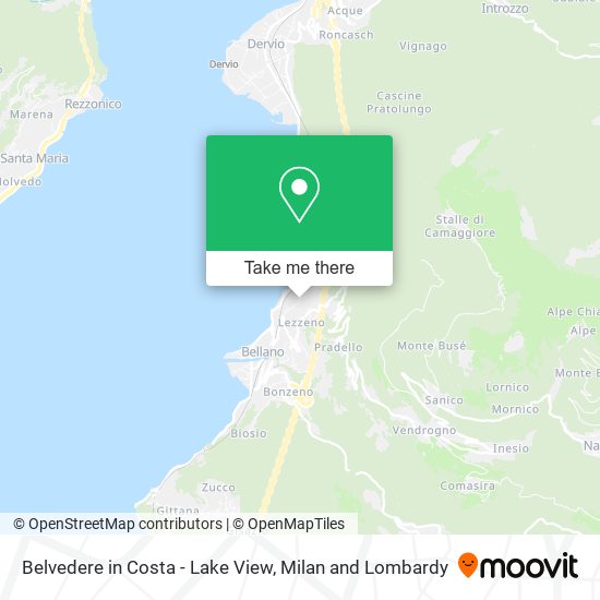 Belvedere in Costa - Lake View map