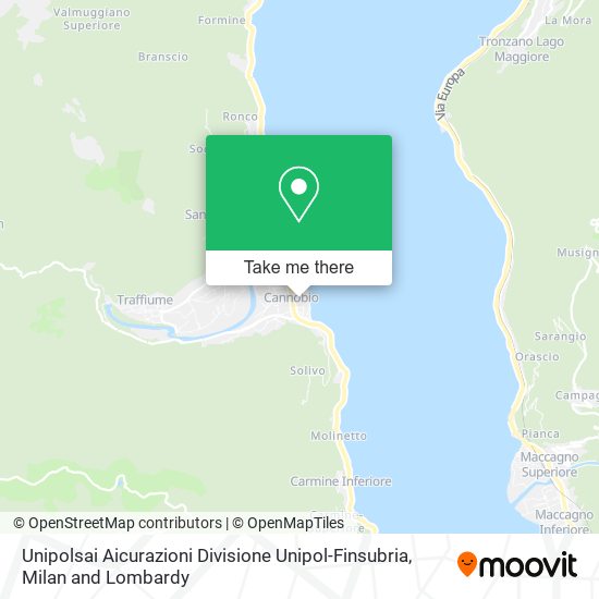 Unipolsai Aicurazioni Divisione Unipol-Finsubria map
