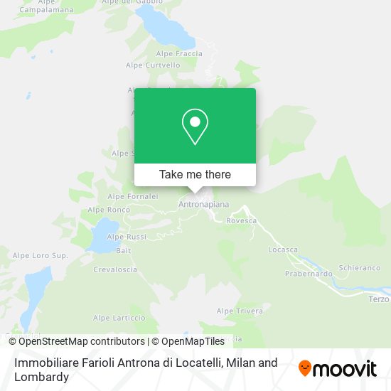 Immobiliare Farioli Antrona di Locatelli map