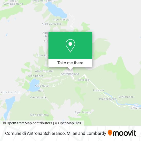 Comune di Antrona Schieranco map