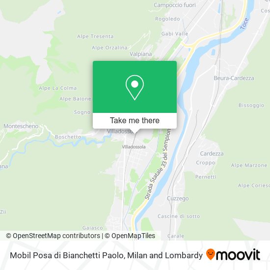 Mobil Posa di Bianchetti Paolo map