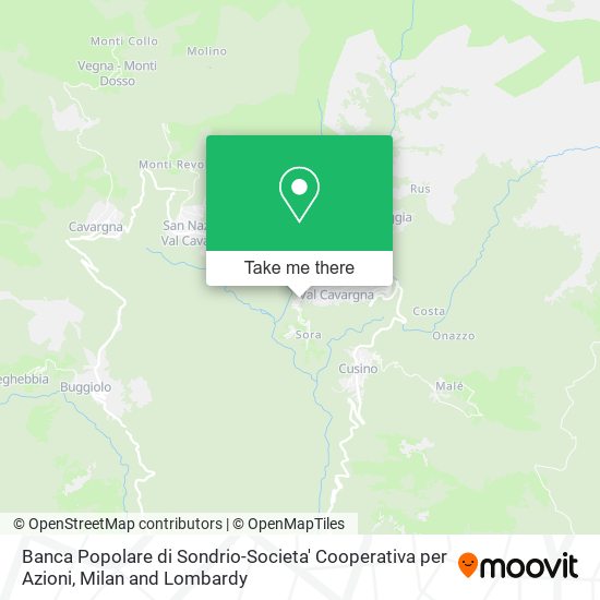 Banca Popolare di Sondrio-Societa' Cooperativa per Azioni map