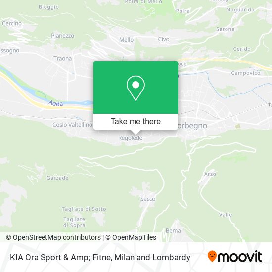KIA Ora Sport & Amp; Fitne map