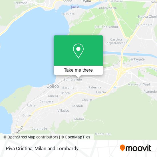 Piva Cristina map