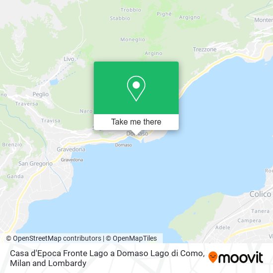 Casa d'Epoca Fronte Lago a Domaso Lago di Como map