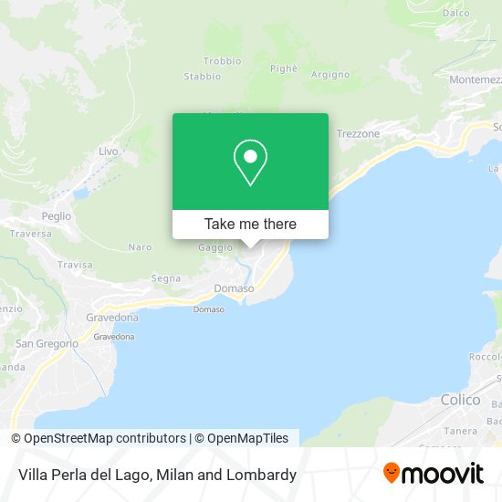 Villa Perla del Lago map