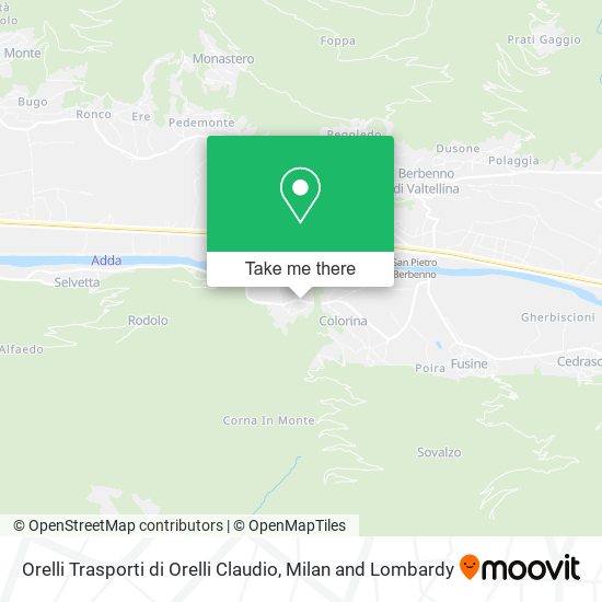 Orelli Trasporti di Orelli Claudio map