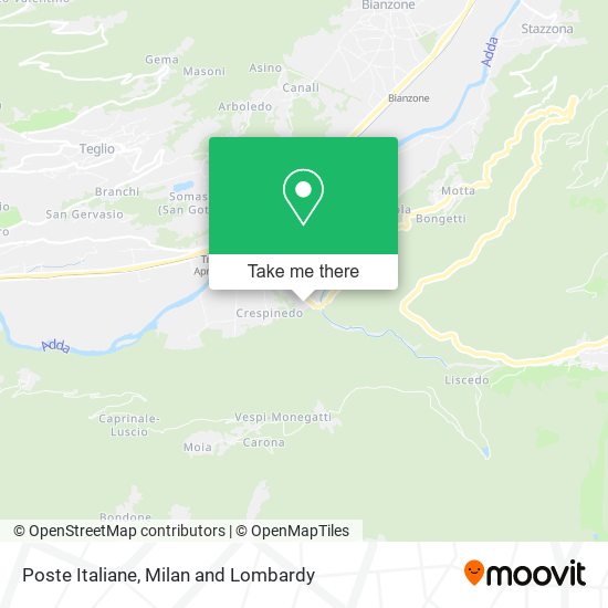Poste Italiane map