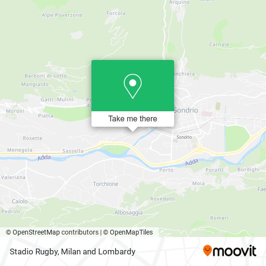 Stadio Rugby map