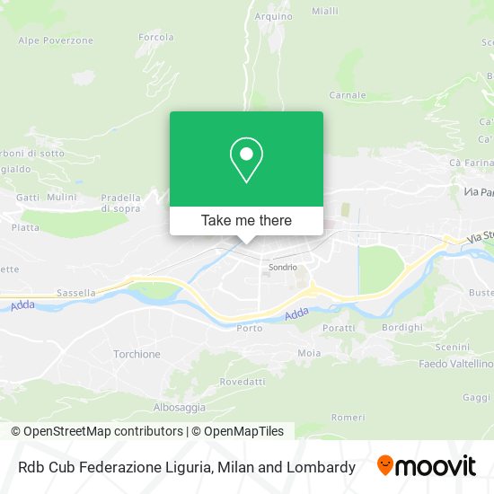Rdb Cub Federazione Liguria map