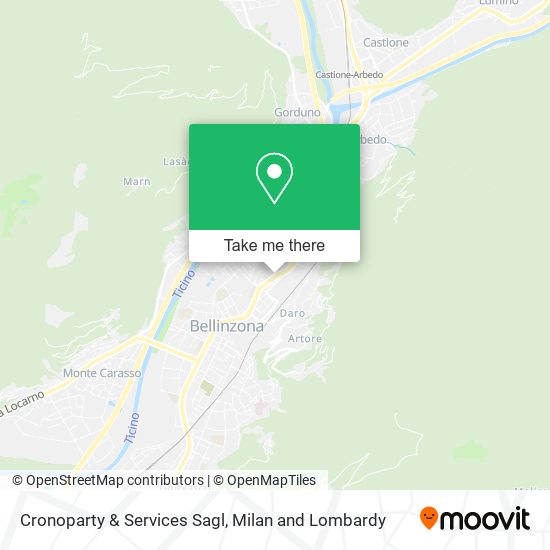 Cronoparty & Services Sagl map