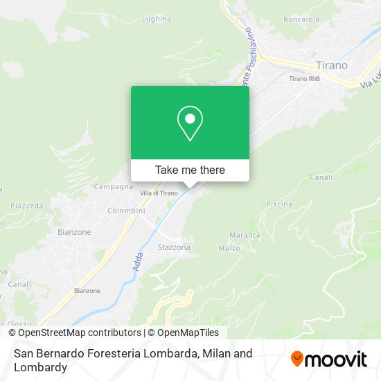 San Bernardo Foresteria Lombarda map