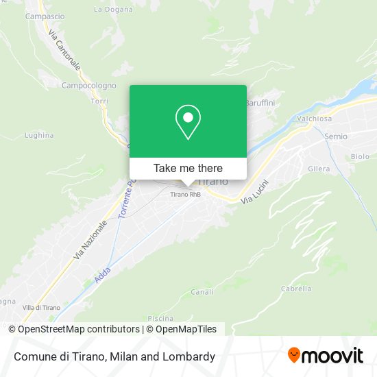 Comune di Tirano map