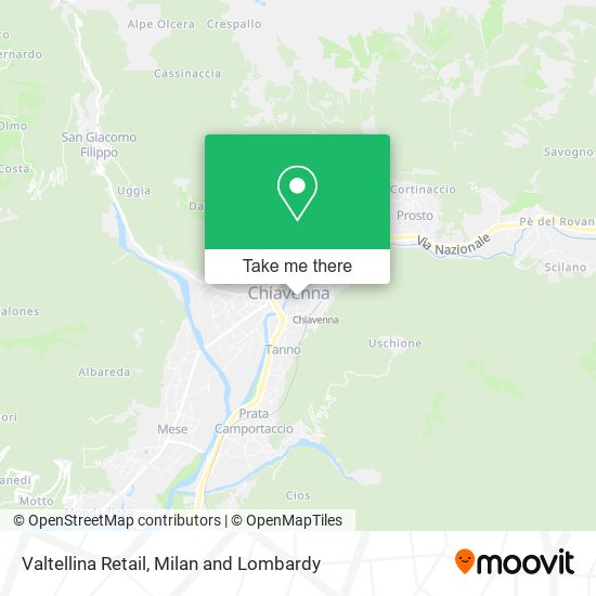 Valtellina Retail map