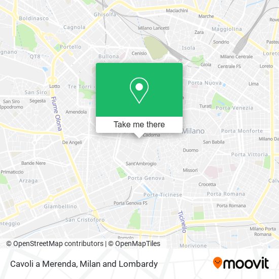 Cavoli a Merenda map