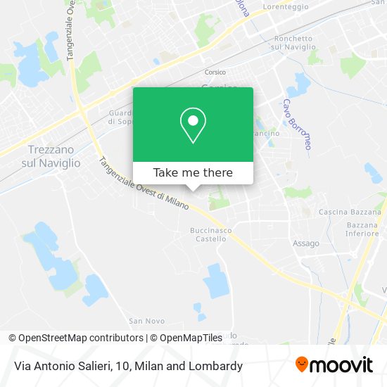 Via Antonio Salieri, 10 map