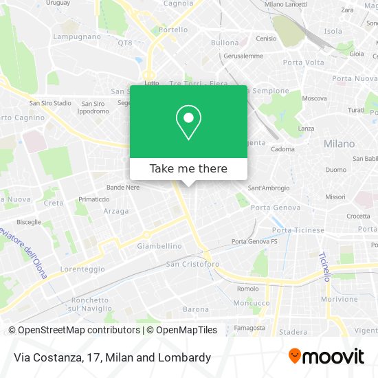 Via Costanza, 17 map