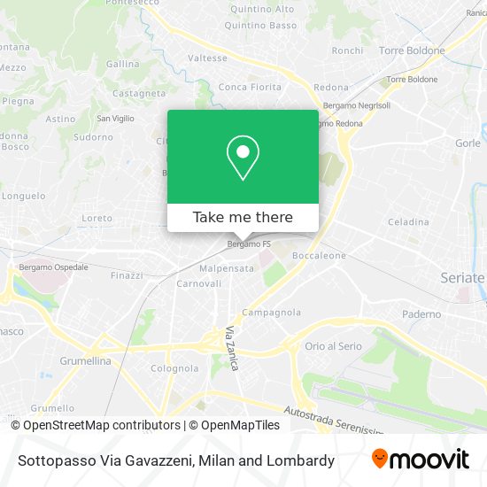 Sottopasso Via Gavazzeni map