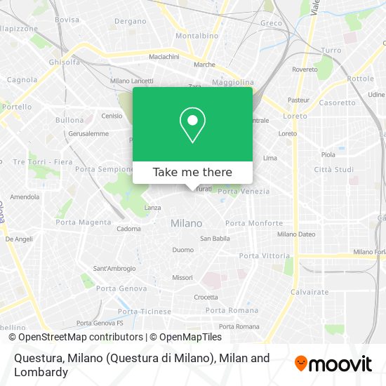 Questura, Milano (Questura di Milano) map