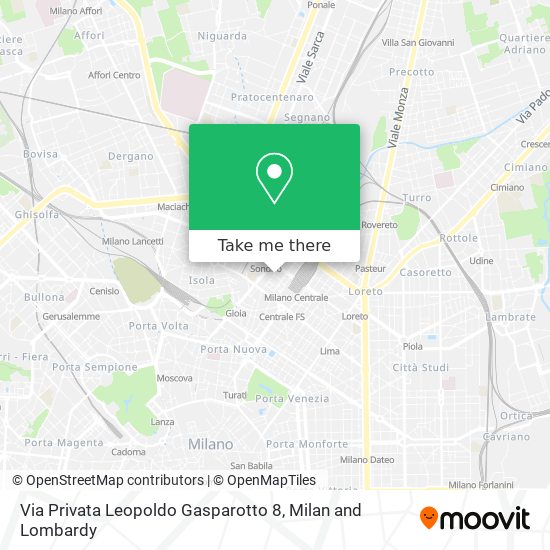 Via Privata Leopoldo Gasparotto 8 map