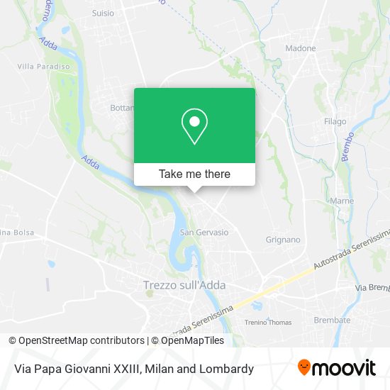 Via Papa Giovanni XXIII map