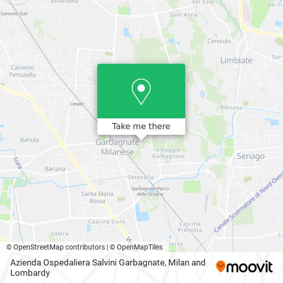 Azienda Ospedaliera Salvini Garbagnate map