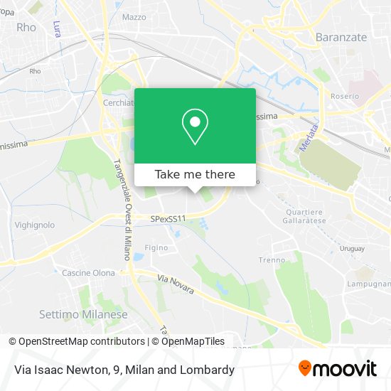 Via Isaac Newton, 9 map