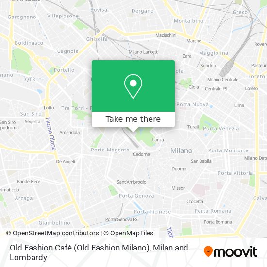 Old Fashion Cafè (Old Fashion Milano) map
