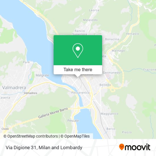 Via Digione  31 map