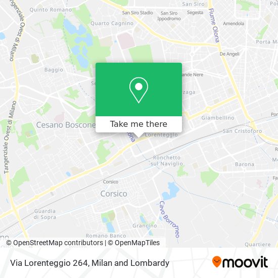 Via Lorenteggio 264 map