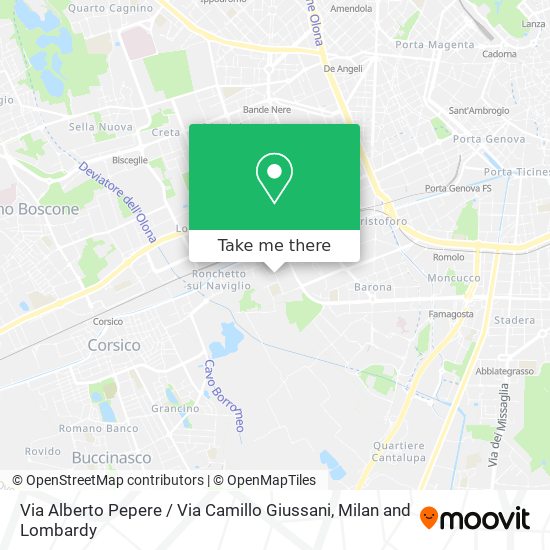 Via Alberto Pepere / Via Camillo Giussani map