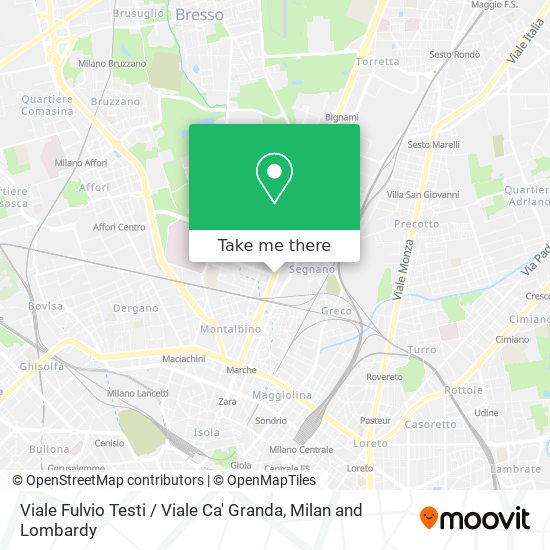 Viale Fulvio Testi / Viale Ca' Granda map