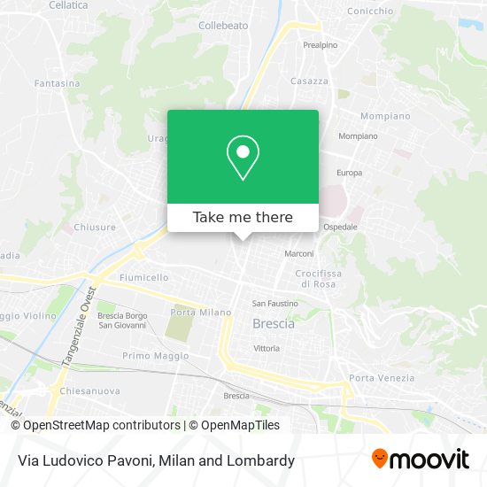 Via Ludovico Pavoni map