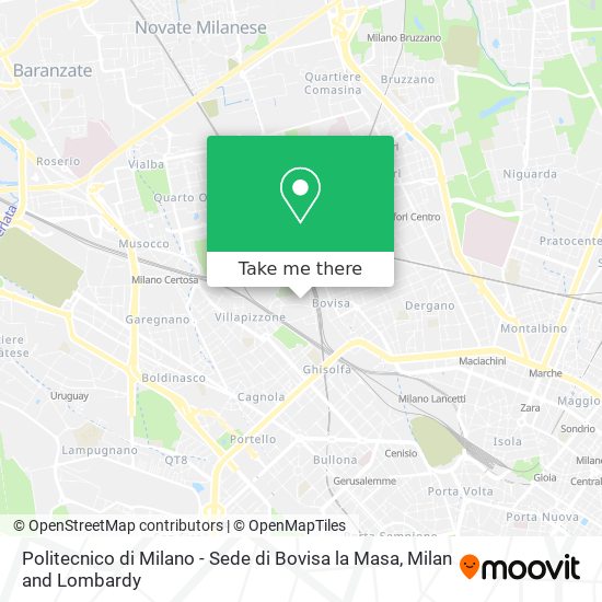 Politecnico di Milano - Sede di Bovisa la Masa map