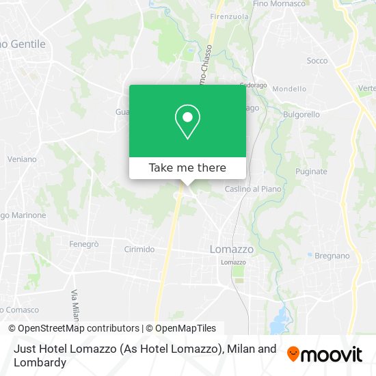 Just Hotel Lomazzo (As Hotel Lomazzo) map