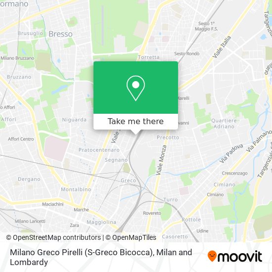 Milano Greco Pirelli (S-Greco Bicocca) map