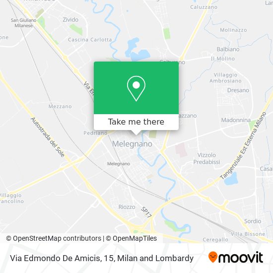 Via Edmondo De Amicis, 15 map