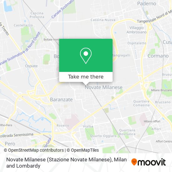Novate Milanese (Stazione Novate Milanese) map