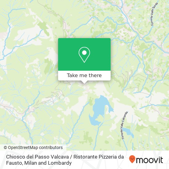 Chiosco del Passo Valcava / Ristorante Pizzeria da Fausto map