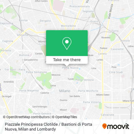 Piazzale Principessa Clotilde / Bastioni di Porta Nuova map