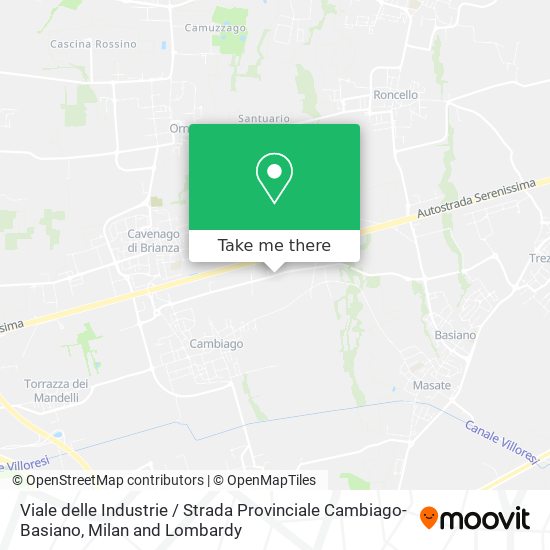 Viale delle Industrie / Strada Provinciale Cambiago-Basiano map