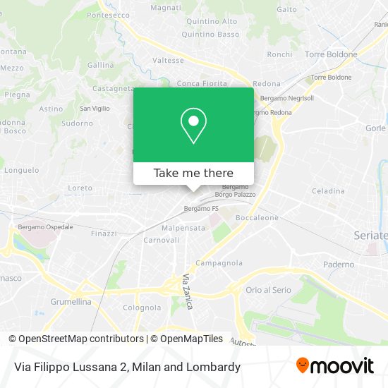 Via Filippo Lussana 2 map