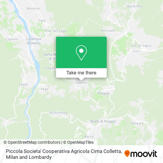 Piccola Societa' Cooperativa Agricola Cima Colletta map